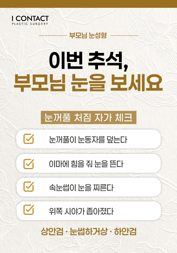 추석 효도 성형